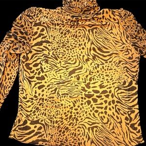 Jane and Delancey Animal Print Long Sleeve Top